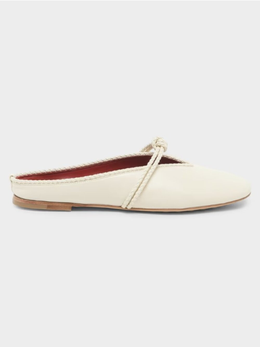 Bottega Veneta Lagoon Nappa Leather Knotted Mary Jane Ballerina Mules size 9B - Picture 1 of 4
